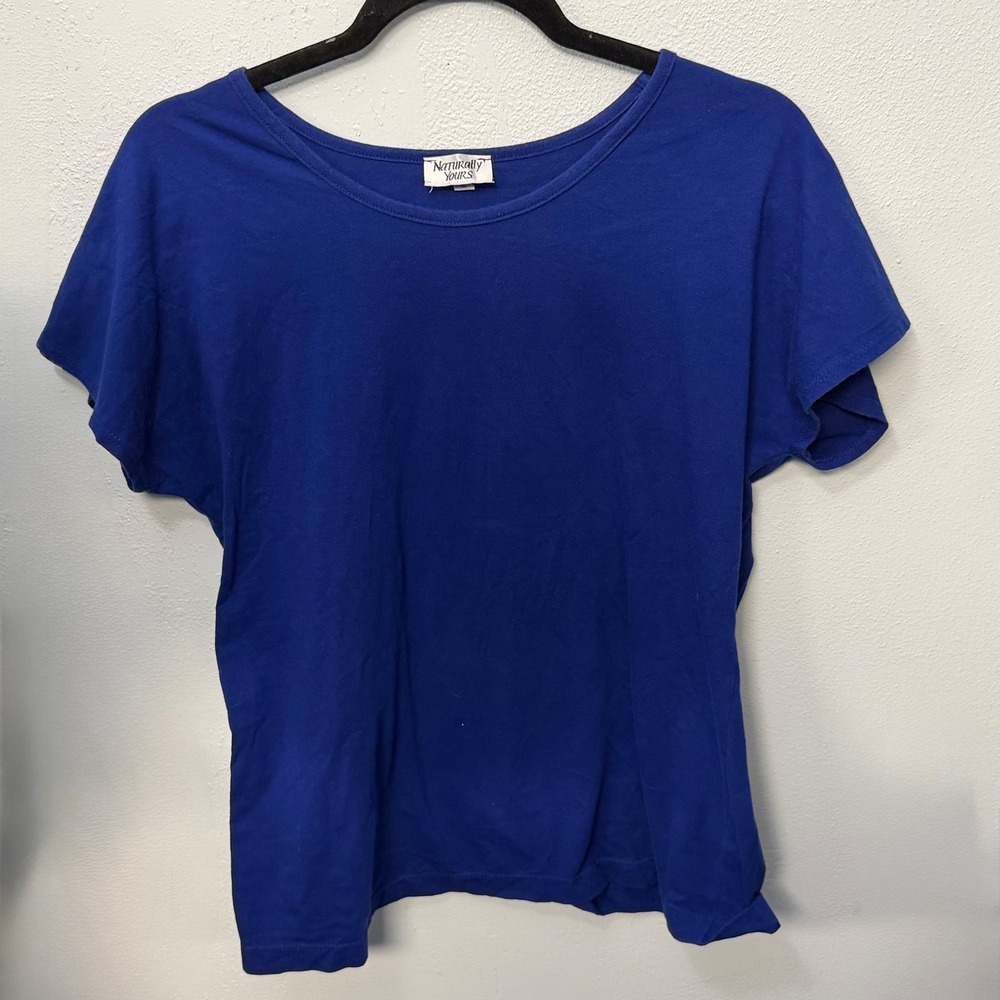 Naturally Yours Royal Blue Minimalist Capsule Wardrobe Normcore Cotton Blend SzS